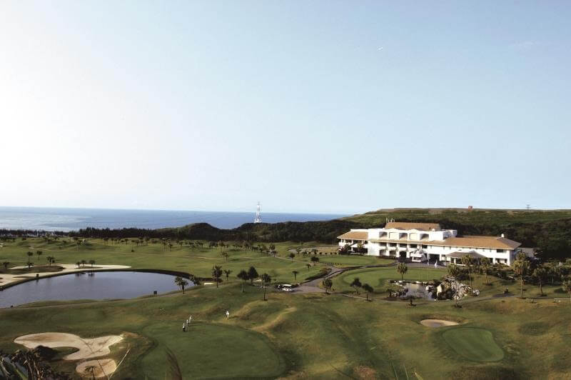 Features lush green fairways, strategic water hazards